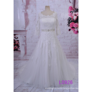 Junoesque Long Sleeve Wedding Dress Ball Gown